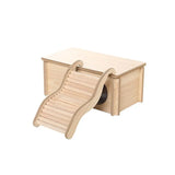 Wooden Wave Staircase Hamster Toy Pet Supplies - Eco-Friendly Fun for Small Animals