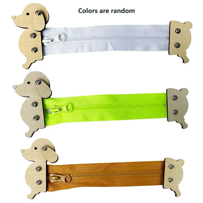 Montessori Busy Board DIY Clock Toy Baby Sensory Toys Busyboard Cognitive Activity Board Accessories For Children Gift