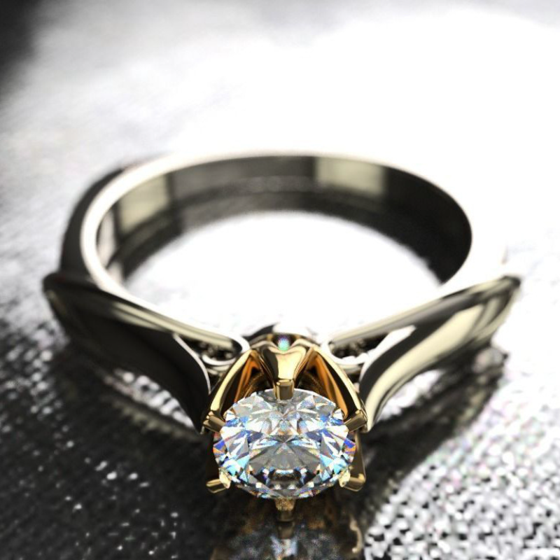 Anillo de oro puro de 18 quilates para mujer, anillos de moissanita natural con piedras preciosas, hermosa joyería para parejas, accesorios de boda, nueva tendencia 2023