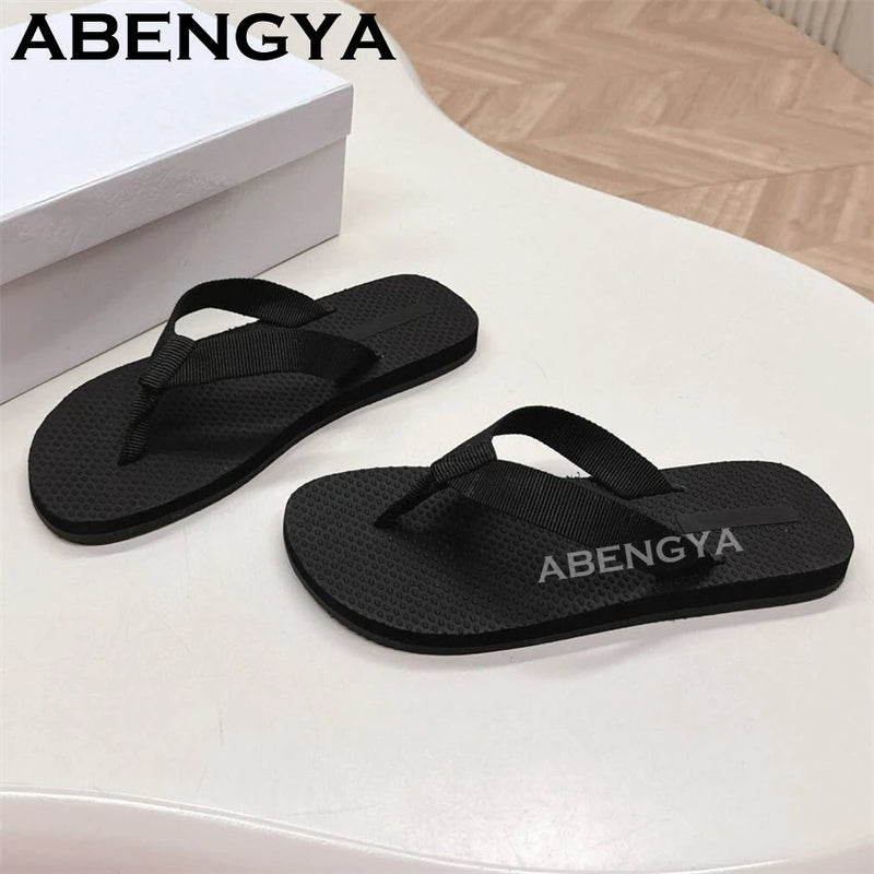 2025 Summer Hot Red Sole Flip Flops Flat Slippers For Women&Men Thick Sole Lazy Mules Casual Vacation Beach Slides Couple Shoes