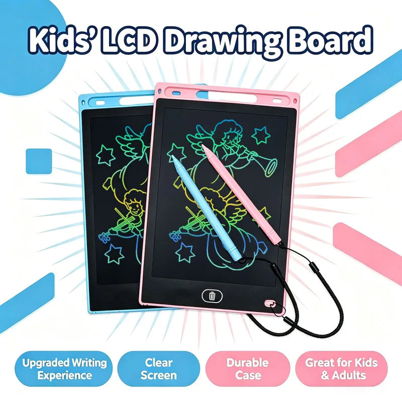 Tablet de Desenho LCD de 8,5 Polegadas – Lousa Eletrônica de Escrita e Desenho – Portátil – Brinquedo Educativo e Presente para Crianças