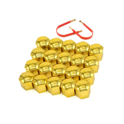 20 Pcs Car Wheel Nut Caps 17mm/19mm/21mm Auto Hub Screw Cover Black Plastic Anti Dust Car Wheel Nut Bolt Covers Tire Accessories