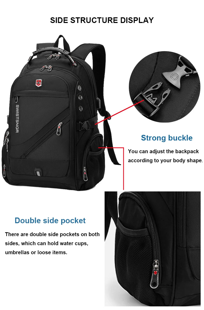 Mochila impermeable para portátil de 17/20 pulgadas 2025, mochila de viaje para hombre y mujer, mochila Oxford, mochila escolar moderna para hombre