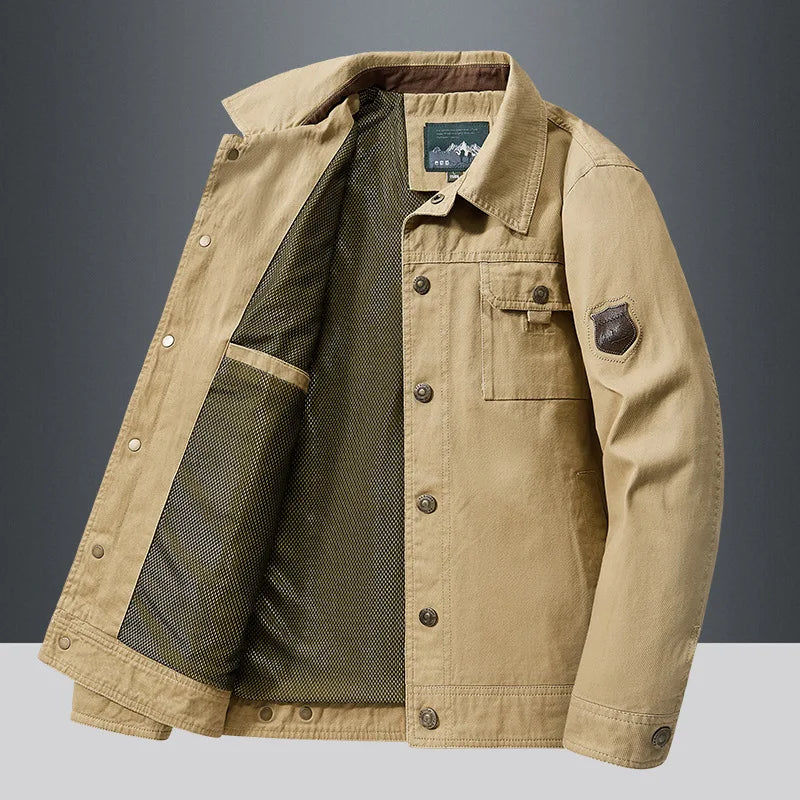Spring Autumn Jacket Men Cotton Windbreaker Bomber Coat Military Men's Tactics Jackets Man Cargo Casual Jacket Mens Clothes 2024
