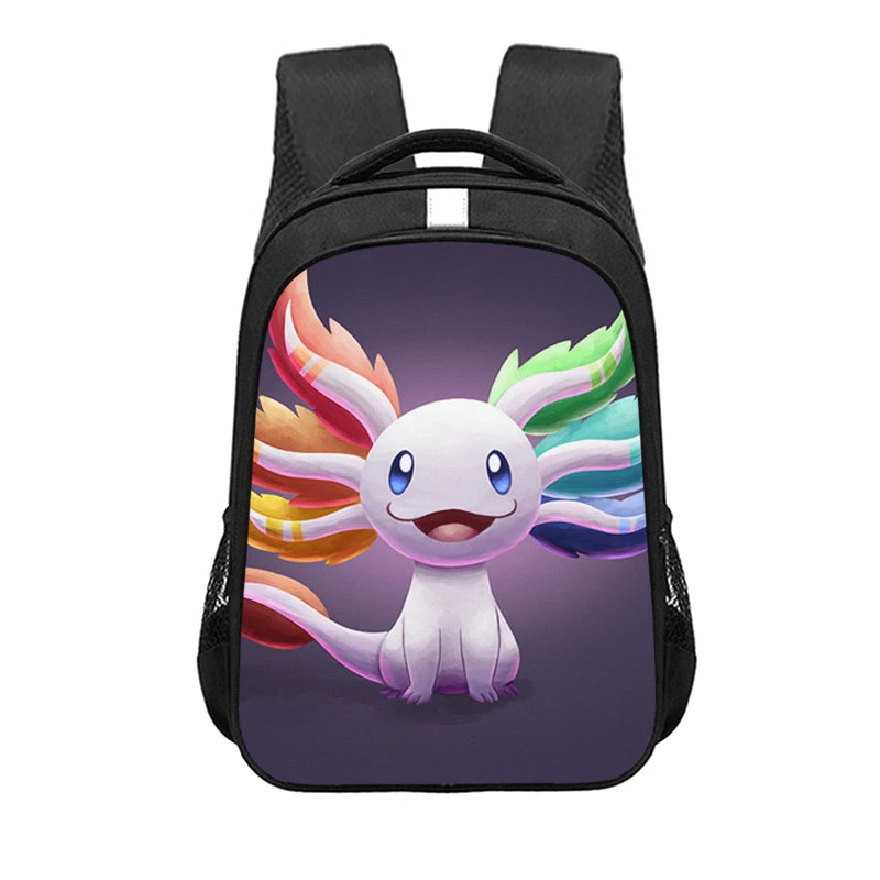 Axolotls of The World Backpack for Teenager Cute Axolotl Children School Bags Book Bag Laptop Backpacks Daypack Storage Bags