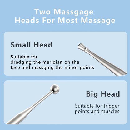 Ears Acupuncture Point Probe Massage Tool Painless Stainless Steel Portable Acupoint Detecting Pen Facial Reflexology Tool