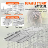 SucceBuy Live Animal Cage Trap Humane Cat Rodent Control Folding with Handle for Stray Cats Rabbits Squirrels Raccoons Groundhog