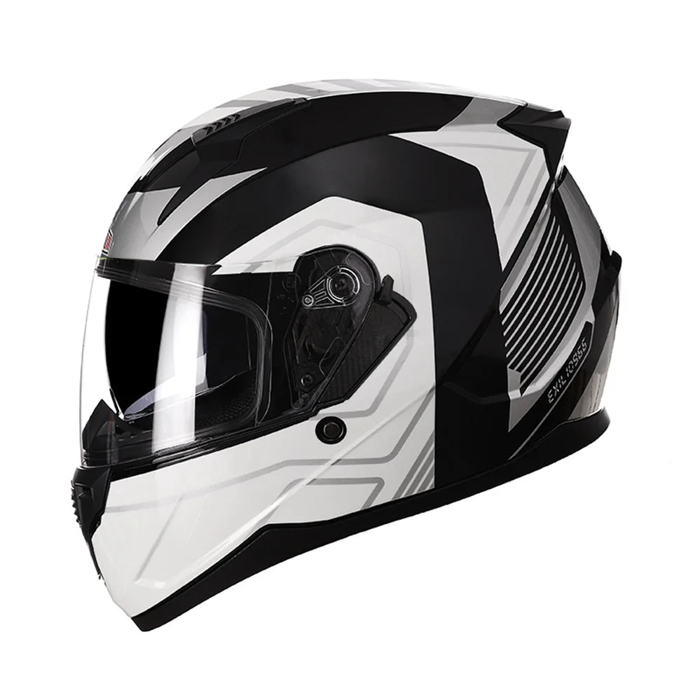 Motorcycle Helmet Full Face Double Lens Capacete Professional Men Women Four Seasons DOT ECE Approved Safety Protective Casco