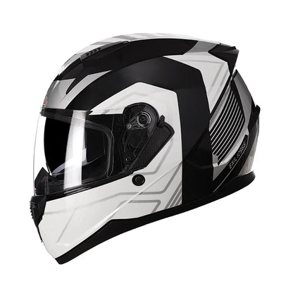Motorcycle Helmet Full Face Double Lens Capacete Professional Men Women Four Seasons DOT ECE Approved Safety Protective Casco
