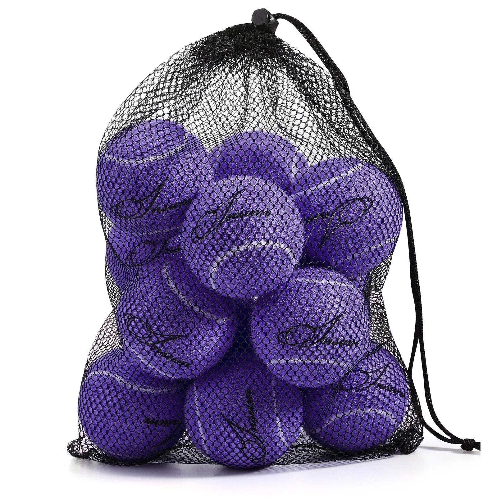 12pcs Tennis Balls with Mesh Carry Bag Practice Ball High Elasticity Pet Dog Playing Balls Outdoor Training Sports Rubber Tennis