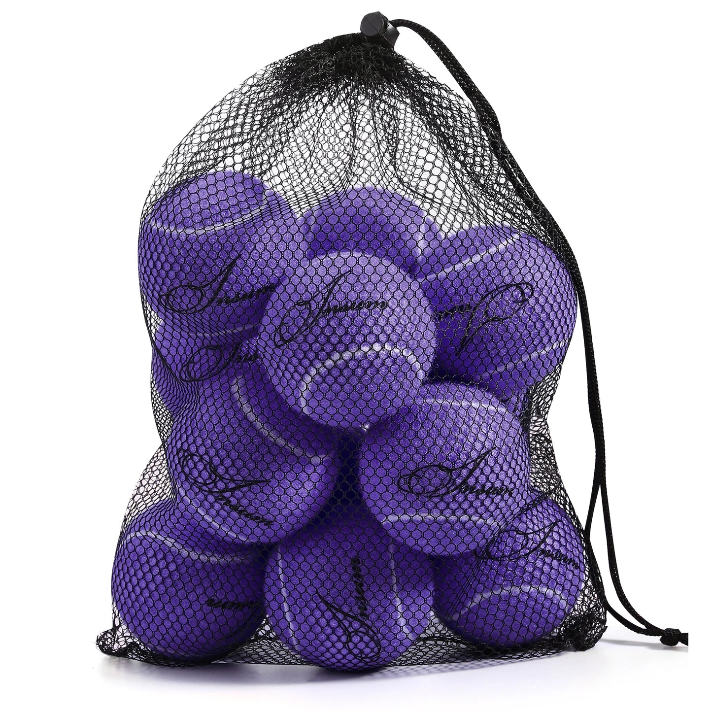 12pcs Tennis Balls with Mesh Carry Bag Practice Ball High Elasticity Pet Dog Playing Balls Outdoor Training Sports Rubber Tennis