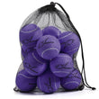 12pcs Tennis Balls with Mesh Carry Bag Practice Ball High Elasticity Pet Dog Playing Balls Outdoor Training Sports Rubber Tennis