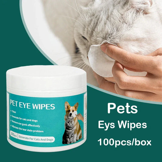 Pet Cleaning Products Eye Wipes To Remove Tear Stains Cleaning Wet Tissues Cat Eye Wipes Removing Tear Stains and Cleaning Pet