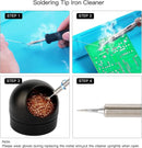 Soldering Iron Tip Cleaner Desoldering Cleaning Ball Welding Soldering Iron Mesh Filter Metal Wire Stand Steel Ball Tin Remover