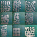 Letter Metal Cutting Dies Stencil Template Die Cut Scrapbooking Embossing Dies Art Decoration Craft Knife Mold