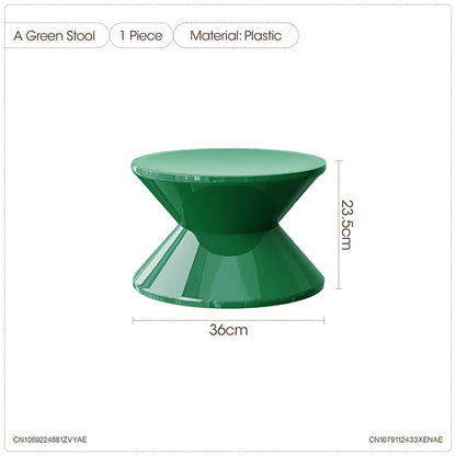 Nordic Stools Ottomans Shoe Changing Stool Small Bench Modern Minimalist Plastic Creative Round Coffee Tables Furniture WHCL+