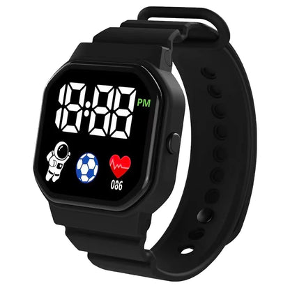 Kids Watch Sport LED Digital Watches Spaceman Silicone Strap Waterproof Electronic Wristwatch for Children Boys Girls Gifts