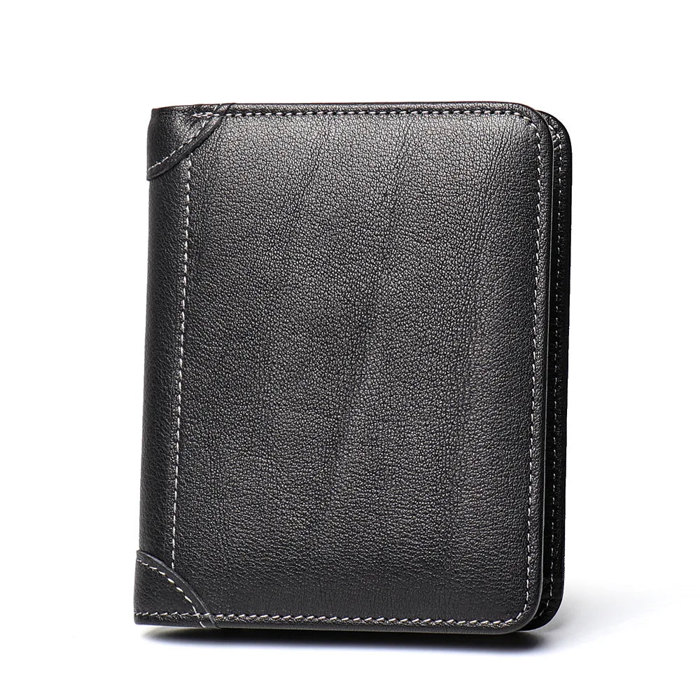 ROOG Elegant Genuine Leather Men's Wallet|Multi-Card Slot Design|Lightweight and Stylish|Suitable for Everyday and Business Use
