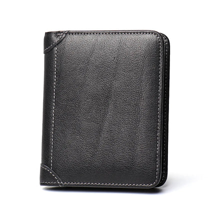 ROOG Elegant Genuine Leather Men's Wallet|Multi-Card Slot Design|Lightweight and Stylish|Suitable for Everyday and Business Use