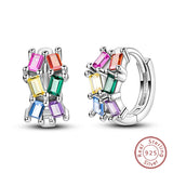Real 925 Sterling Silver Colorful Dragonfly Butterfly Animal Earrings For Women Exquisite Birthday Anniversary Jewelry Gifts