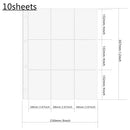 PLRBOK A4 Clear 10 Pcs Photo Album Refill Pages File Protector 4 Hole 6×4 10×15 4 Ring Binder Photocards Postcard Card Notebook