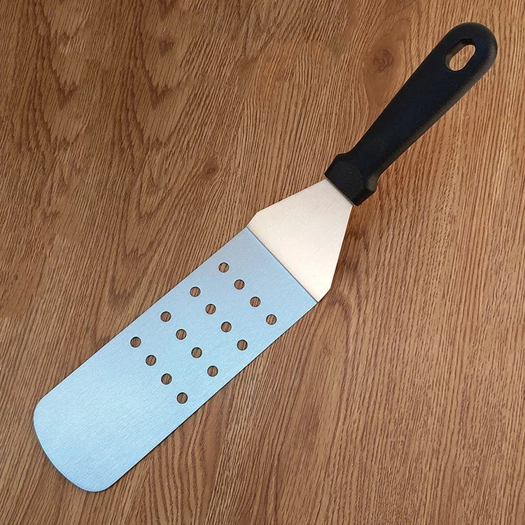 Kitchen Stainless Steel Scraper Cooking Spatula Barbecue Spatula Plate Barbecue Spatula Hamburger Spatula Cooking Utensils