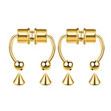 Fake Nose Ring Hoop Septum Non-Piercing Nose Clip Rock Hip Hop Stainless Steel Magnet Fashion Punk Women Body Jewelry