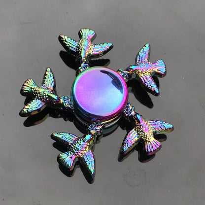 Anti-Anxiety Fidget Toy for Kids Adults Finger Spinner Rainbow Color Metal Alloy 28 Styles Decompression Toy Gifts 