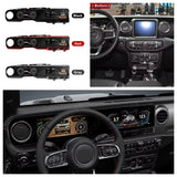 For Jeep Wrangler 2018-2022 Carplay LCD Instrument Panel Dual Screen Android Multimedia Video Player GPS Navigation Android Auto