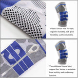 Silicone Padded Knee Pads Supports Brace Basketball Fitness Meniscus Patella Protection Kneepads Sports Safety Knee Sleeves