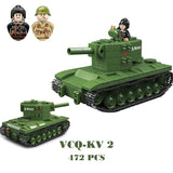 Military WW2 Tanks Tiger Sherman T34 Panzer Vehicle Airplane Army Soldier Weapons Model Building Block Brick Children Kids Toys