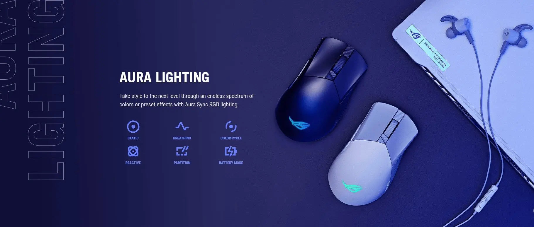 Asus ROG Gladius III Wireless AimPoint Lightweight RGB Gaming Mouse 36000DPI ROG AimPoint Optical Sensor Tri-Mode Connectivity