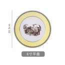 Nordic retro European tableware porcelain plates cups saucers pots high-end luxury sets creative home gifts