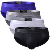 4 unids/lote Calzoncillos para Hombre, Bikini, ropa interior para Hombre, Calzoncillos para Hombre, Calzoncillos para Hombre, Cuecas, Calzoncillos transpirables de bambú JM358