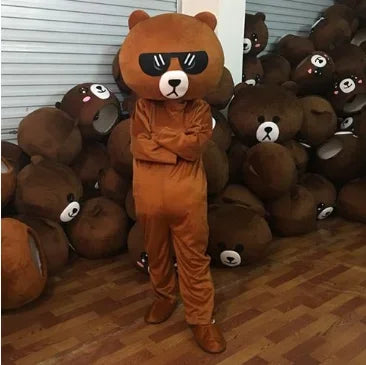 Brown Bear Mascot Costume Cartoon Characters Animal Carnival Activities Cosplay Identity V Cosplay