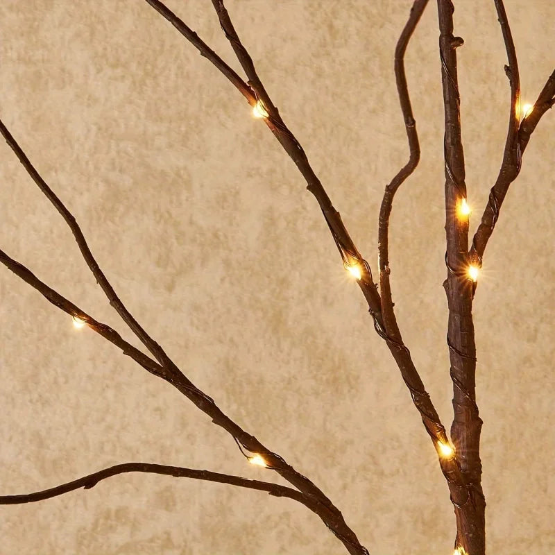 LED Artificial Twig Branch Light Battery Operated 20LED Decorative Lamp for Christmas Party Holiday Indoor Table Vase Decoration
