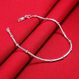 925 Sterling Silver Bracelets for Women, Fine Snake Bone Beads Chain, Fashion Jewelry, Wedding Party, Christmas Gifts, Hot, New 