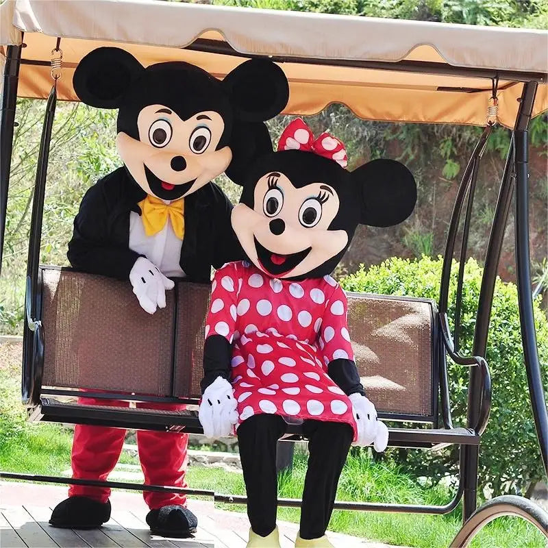 Disney Mickey Minnie Mouse Mascot Costume Cartoon Characters Advertising Event Party Cosplay Dress Suit Animal Carnival Props