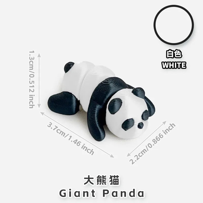 10/50pcs 3D Printed Simulation Toys Mini Animal Model Home Ornament  Cartoon Figure Birthday Gift Sets Decompression Kid Toy
