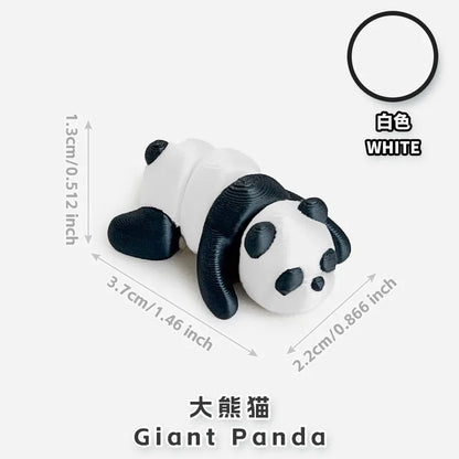 10/50pcs 3D Printed Simulation Toys Mini Animal Model Home Ornament  Cartoon Figure Birthday Gift Sets Decompression Kid Toy
