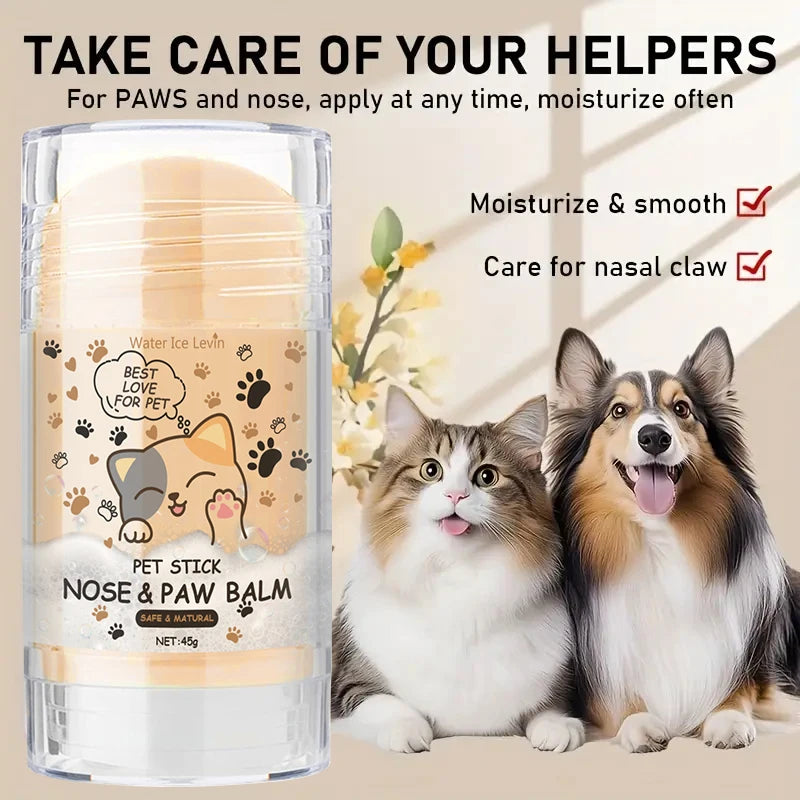 45g Dog Nose and Paw Balm Dog Paw Cream Cats Dogs Paw Protector Cream Pet Feet Moisturizer Pet Cracked Feet Repair Pet Accessories