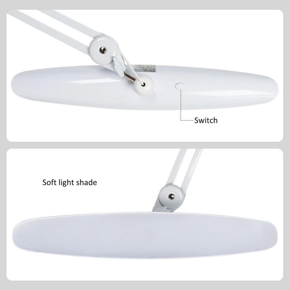 2,200 Lumens LED Task Lamp Super Bright Desk Lamp 117 Pcs SMD LED 4 Level Brightness Dimmable Task LED Light for Home Office