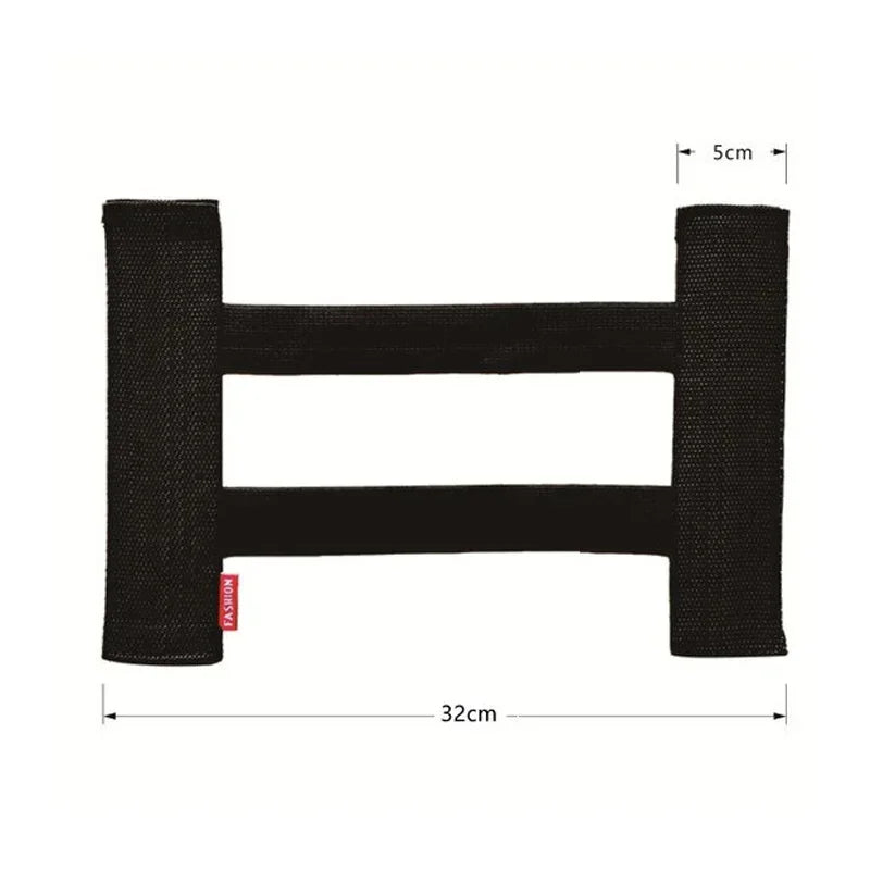Car Back Rear Trunk Storage Mesh Fixed Straps Car Interior Organizer Extinguisher Storage Net Seat Back Fixing Bag