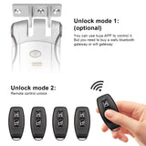 Wafu Door Lock 019 Remote Control Deadbolt Lock Electronic Keyless Tuya Bluetooth/Wifi Smart Lock 433Mhz Invisible Lock