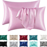 Fundas de almohada refrescantes de satén Boost-Silky, suaves para el cabello y la piel, de fácil cuidado, para un sueño reparador, 1 unidad 