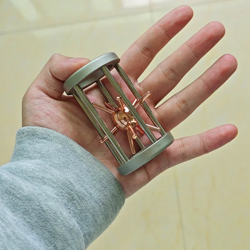 Quebra-cabeças de metal e madeira, brinquedos de encaixe e destreza, desafio de lógica e QI, diversão para viagens e presentes interessantes para crianças e adultos.