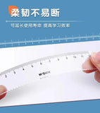 M&G Stainless Steel Compass Set - Geometry Math Tools with Rubber Ruler Carpenter Student Cartography Drawing School Supplies