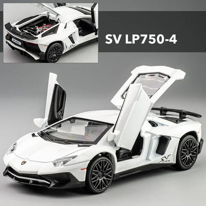 1:32 Lamborghinis LP770 LP750 Car Alloy Sports Car Model Diecast Sound Super Racing Lifting Tail Hot Car Wheel For Children Gift