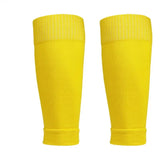1Pair Football Socks Soccer Accessories Leg Brace Sleeves Breathable Sport Sock Adult Kids Shin Guards Calf Protection Leg Cover