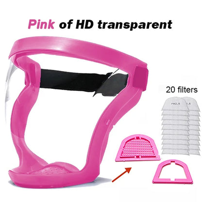 Transparente Full Face Work Protection Mask, Protetor Facial, Face Faceshield, Protetor, Aquecimento ao ar livre, Casa, Ferramentas de Cozinha